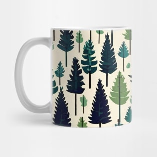 Winter Pine Tree design Christmas snow 3 Mug